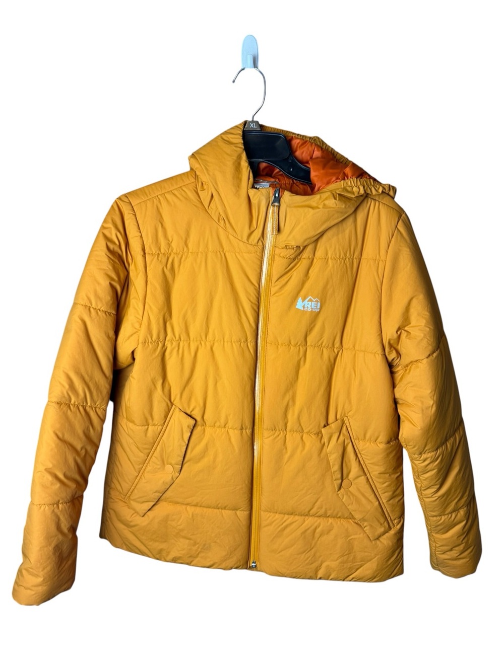 REI Puffer Jacket Golden Amber Orange - Kids Size Large (14/16)